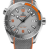 Omega Seamaster Planet Ocean 600 M Co-Axial Master Chronometer Watch - 43.5 mm Titanium Case - Unidirectional Grey Ceramic Bezel - Grade 5 Titanium Dial - Grey Structured Rubber Strap - 215.92.44.21.99.001