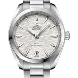 Omega Seamaster Aqua Terra 150M Co-Axial Master Chronometer Watch - 34 mm Steel Case - Waved Silvery Dial - 220.10.34.20.02.002