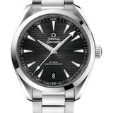 Omega Aqua Terra 150M Co-Axial Master Chronometer Watch - 41 mm Steel Case - Black Dial - Brushed And Polished Steel Bracelet - 220.10.41.21.01.001