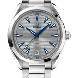 Omega Aqua Terra 150M Co-Axial Master Chronometer Watch - 41 mm Steel Case - Grey Dial - Brushed And Polished Steel Bracelet - 220.10.41.21.06.001