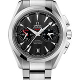 Omega Seamaster Aqua Terra 150 M Co-Axial GMT Chronograph 43 mm Watch - 43 mm Steel Case - Grey Dial - 231.10.43.52.06.001