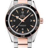 Omega Seamaster 300 Omega Master Co-Axial Watch - 41 mm Steel And Sedna Gold Case - Unidirectional Sedna Gold Bezel - Black Dial - 233.20.41.21.01.001