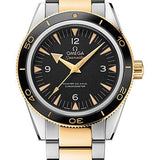 Omega Seamaster 300 Omega Master Co-Axial Watch - 41 mm Steel Case - Yellow Gold Unidirectional Bezel - Black Dial - Steel And Yellow Gold Bracelet - 233.20.41.21.01.002