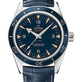 Omega Seamaster 300 Omega Master Co-Axial - 41 mm Platinum Case - Blue Enamel Dial - Blue Leather Strap Limited Edition of 757 - 233.93.41.21.03.001