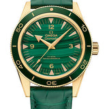 Omega Seamaster 300 Omega Co-Axial Master Chronometer - 41 mm Yellow Gold Case - Deep Green Dial - Green Leather Strap - 234.63.41.21.99.001