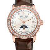 Blancpain Ladybird Quantieme Complet Diamond Red Gold Alligator Ladies Watch - 2360 2991A 55B