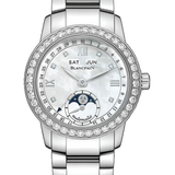 Blancpain Ladybird Quantieme Complet Mother of Pearl Diamond Steel Ladies Watch - 2360 4691A 71A