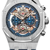 Audemars Piguet Royal Oak Tourbillon Chronograph Openworked Watch - 26347PT.OO.D315CR.01