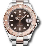 Rolex Steel and Everose Gold Rolesor Yacht-Master 37 Watch - Chocolate Dial - 268621