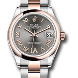 Rolex Steel and Everose Gold Datejust 31 Watch - Domed Bezel - Mother-Of-Pearl Diamond Dial - Oyster Bracelet - 278241 dkrhdr6o