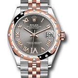 Rolex Steel and Everose Gold Datejust 31 Watch - 24 Diamond Bezel - Mother-Of-Pearl Diamond Dial - Jubilee Bracelet - 278341RBR dkrhdr6j