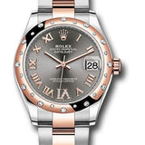 Rolex Steel and Everose Gold Datejust 31 Watch - 24 Diamond Bezel - Mother-Of-Pearl Diamond Dial - Oyster Bracelet - 278341RBR dkrhdr6o