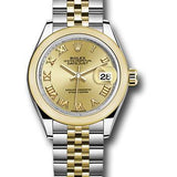 Rolex Steel and Yellow Gold Rolesor Lady-Datejust 28 Watch - Domed Bezel - Champagne Roman Dial - Jubilee Bracelet - 279163 chrj