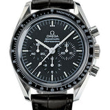 Omega Speedmaster Moonwatch Professional Watch - 42 mm Steel Case - Tachymeter Bezel - Black Dial - Black Leather Strap - 311.33.42.30.01.001