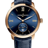 Ulysse Nardin Classico Manufacture 40 mm - Rose Gold Case - Blue Dial - Leather Strap