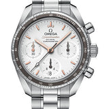 Omega Speedmaster 38 Co-Axial Chronograph Watch - 38 mm Steel Case - Silvery Dial - 324.30.38.50.02.001