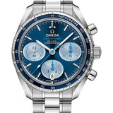 Omega Speedmaster 38 Co-Axial Chronograph Orbis Watch - 38 mm Steel Case - Blue Dial - 324.30.38.50.03.002