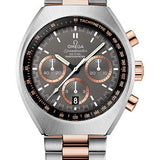 Omega Speedmaster Mark II Co-Axial Chronograph Watch - 42.4 mm Steel - Sedna Gold Case - Grey Dial - Steel And Sedna Gold Bracelet - 327.20.43.50.01.001