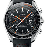 Omega Speedmaster Racing Co-Axial Master Chronograph Watch - 44.25 mm Steel Case - Black Ceramic Bezel - Matt Black Dial - Black Micro-Perforated Leather Strap - 329.32.44.51.01.001