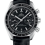 Omega Speedmaster Racing Co-Axial Master Chronograph Watch - 44.25 mm Steel Case - Black Ceramic Bezel - Black Dial - Black Leather Strap - 329.33.44.51.01.001