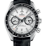 Omega Speedmaster Racing Co-Axial Master Chronograph Watch - 44.25 mm Steel Case - Black Ceramic Bezel - White Dial - Black Leather Strap - 329.33.44.51.04.001