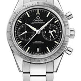 Omega Speedmaster '57 Omega Co-Axial Chronograph Watch - 41.5 mm Steel Case - Brushed Bezel - Black Dial - 331.10.42.51.01.001