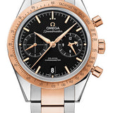 Omega Speedmaster '57 Co-Axial Chronograph Watch - 41.5 mm Steel And Red Gold Case - Black Dial - Steel Bracelet - 331.20.42.51.01.002