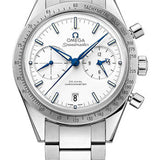 Omega Speedmaster '57 Omega Co-Axial Chronograph Watch - 41.5 mm Grade 5 Titanium Case - Brushed Bezel - White Dial - 331.90.42.51.04.001