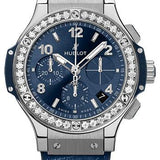 Hublot Big Bang Steel Blue Diamonds Watch - 41 mm - Blue Dial-341.SX.7170.LR.1204