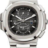 Patek Philippe Nautilus Flyback 40.5 mm Chronograph Travel Time Chronograph Stainless Steel Grey Dial - 5990/1A-001