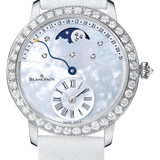 Blancpain Ladybird Quantieme Retrograde Diamond White Gold Ostrich Ladies Watch - 3653 1954L 58B