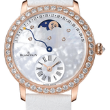 Blancpain Ladybird Quantieme Retrograde Diamond Red Gold Ostrich Ladies Watch - 3653 2954 58B