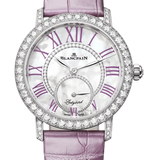 Blancpain Ladybird Colors Lilac White Gold Diamond Alligator Ladies Watch - 3661 1954 55B