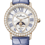 Blancpain Ladybird Colors Phases de Lune Red Gold Blue Alligator Ladies Watch - 3662 2954 55B