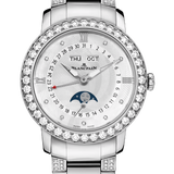 Blancpain Ladybird Quantieme Complet Steel Diamonds Ladies Watch - 3663 4654L 87B