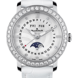 Blancpain Ladybird Quantieme Complet Diamond White Alligator Ladies Watch - 3663A 4654 55B