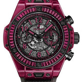 Hublot Big Bang Unico Red Sapphire Baguettes Watch-411.JR.4901.RT.1902