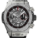 Hublot Big Bang Unico Titanium Diamonds Watch - 45 mm - Black Skeleton Dial-411.NX.1170.RX.1104