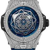 Hublot Big Bang Sang Bleu Titanium Blue Pave Watch-415.NX.7179.VR.1704.MXM18