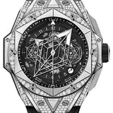 Hublot Big Bang Sang Bleu II Titanium Pave Watch - 45 mm - Black Dial-418.NX.1107.RX.1604.MXM20