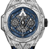 Hublot Big Bang Sang Bleu II Titanium Blue Pave Watch - 45 mm - Blue Dial-418.NX.5107.RX.1604.MXM20