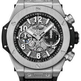 Hublot Big Bang Unico Titanium Watch - 44 mm - Black Skeleton Dial - Black Rubber Strap-421.NX.1170.RX