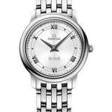 Omega De Ville Prestige Quartz Watch - 27.4 mm Steel Case - White Dial - 424.10.27.60.04.001