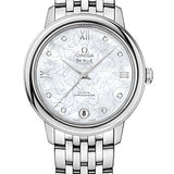 Omega De Ville Prestige Co-Axial Watch - 32.7 mm Steel Case - Mother-Of-Pearl Diamond Dial - 424.10.33.20.55.001