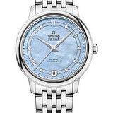 Omega De Ville Prestige Co-Axial Watch - 32.7 mm Steel Case - Blue Diamond Dial - 424.10.33.20.57.001