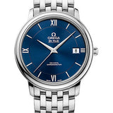 Omega De Ville Prestige Co-Axial Watch - 36.8 mm Steel Case - Blue Dial - 424.10.37.20.03.001