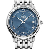 Omega De Ville Prestige Co-Axial Watch - 36.8 mm Steel Case - Blue Dial - 424.10.37.20.03.002