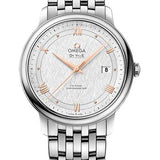 Omega De Ville Prestige Co-Axial Watch - 39.5 mm Steel Case - White Silvery Dial - 424.10.40.20.02.004