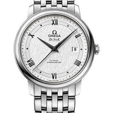 Omega De Ville Prestige Co-Axial Watch - 39.5 mm Steel Case - White Silvery Dial - 424.10.40.20.02.005