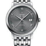 Omega De Ville Prestige Co-Axial Watch - 39.5 mm Steel Case - Grey Dial - 424.10.40.20.06.001